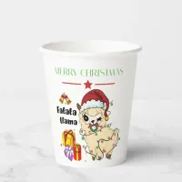 Christmas Llama Paper Cups