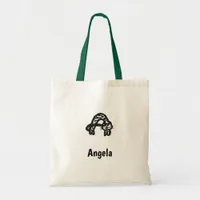 Tote Bag - Cat Letter A with Name 