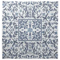 Denim Blue Floral Napkin