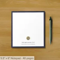 Sophisticated Attorney Scales of Justice Notepad