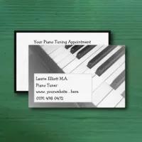 Piano Tuner Keys Professional Tuning Services Business Card