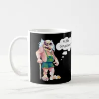 Scandinavian Funny Looking Love Troll Coffee Mug