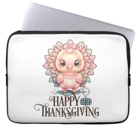 Cute Thanksgiving Turkey Laptop Sleeve