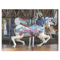 Vintage Carousel Horse galloping II Tissue Paper