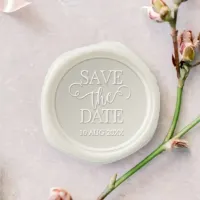 Elegant Script Save the Date Wedding  Wax Seal Stamp