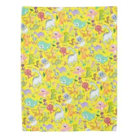 Cute Dinosaur Pattern on Yellow | Duvet Cover