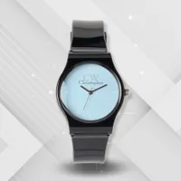 Minimalist Blue Monogram Watch