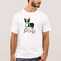 The Cutest Holiday Dog Christmas Cartoon T-Shirt