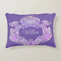 Romantic,Feminine,Personalized  Accent Pillow