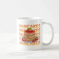 Strawberry and Blueberry Stack of Pancakes Coffee Mug