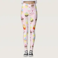 Whimsical Cupcake Leggings