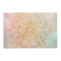 *~* BLESSED SACRED Gold Rainbow Pastel Mandala AP2 Placemat