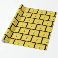 Honeycomb and Bumble Bee Yellow & Black Gift Wrap