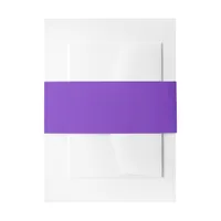 Purple Color Invitation Belly Band