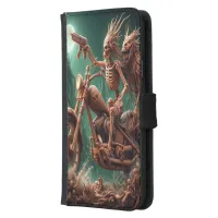 Grimbone and Skulldust, mounted their big chopper  Samsung Galaxy S5 Wallet Case