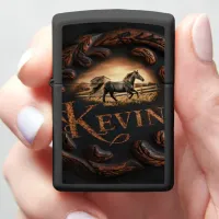 Kevin's Horse Artwork Zippo Lighter