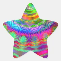 Tie Dye Target Star Sticker