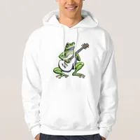 Funny Frog Playing Guitar Hoodie