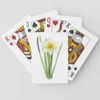 Daffodil Flower Poker Cards