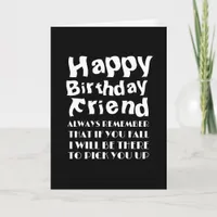 unique you fall Funny Happy Birthday Friend Card