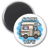 Camp Life | Retro Camper Magnet