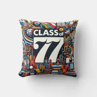 Arts high school class of 77 throw pillow