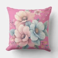 Floral Throw Pillow