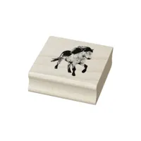 Icelandic horse in motion rubber stamp