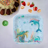 Cute underwater paper plates