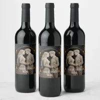 Bride & Groom Wedding Personalized  Wine Label