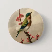 Pretty Vintage bird Pinback Button