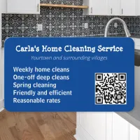 Cleaning Service House Cleaner Maid Housekeeping Business Card