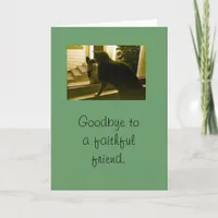 Card - sympathy - Goodbye to Faithful Friend