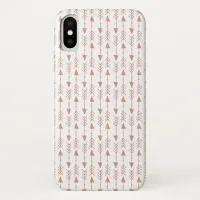 Girly Rose Gold Foil Look | Boho Tribal Arrows iPhone X Case