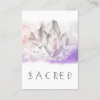 *~* Crystal Healing Arts  Sacred Watercolor Business Card