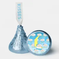 Sweet Baby boy Sleeping on Moon Baby Shower Hershey®'s Kisses®