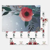 Poppy of Love" Wedding Invitation Collection Wrapping Paper Sheets