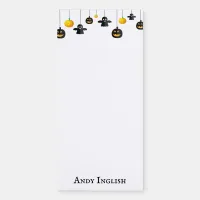 Cute Halloween Watercolor Ghosts Pumpkins  Magnetic Notepad