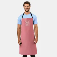 World's Best Dad Number One Father Pink Apron