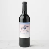 Last Toast On The Slope Ski Bachelorette COED Bach Wine Label