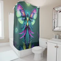 Enchanted Lunar Fairy Fantasy Worlds Shower Curtain