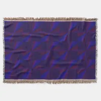 Circular Gradient Patchwork Blue to Purple Throw Blanket