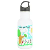 Add your Child's Artwork to this   Stainless Steel Water Bottle