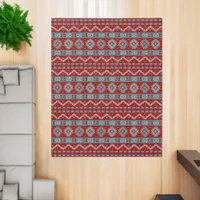 Southwest Mesas Turquoise & Red 10x8 Rug