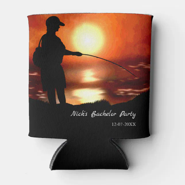 Fishing bachelor party Fishing lover Fishing party Can Cooler