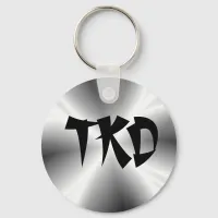 Faux Silver TKD Keychain