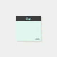 *~* Reiki Green Turquoise Blue &  Iridescent Post-it Notes