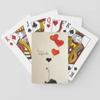 Heart-Shaped Balloons Poker Cards