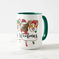 Merry Woofmas Typography Mug