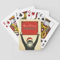 Customizable Happy Santa Poker Cards